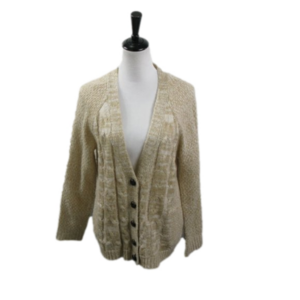 Maurices Cream/Tan Button Front Cardigan Size Medium